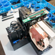 LEGO Gaming PC with hard drives and power supply installed.